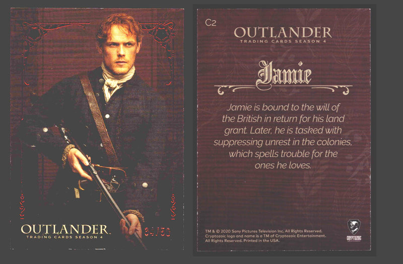 2020 Outlander Season 4 Red Foil Parallel Base Card You Pick Singles XX/50