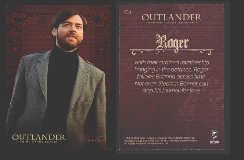 2020 Outlander Season 4 Red Foil Parallel Base Card You Pick Singles XX/50