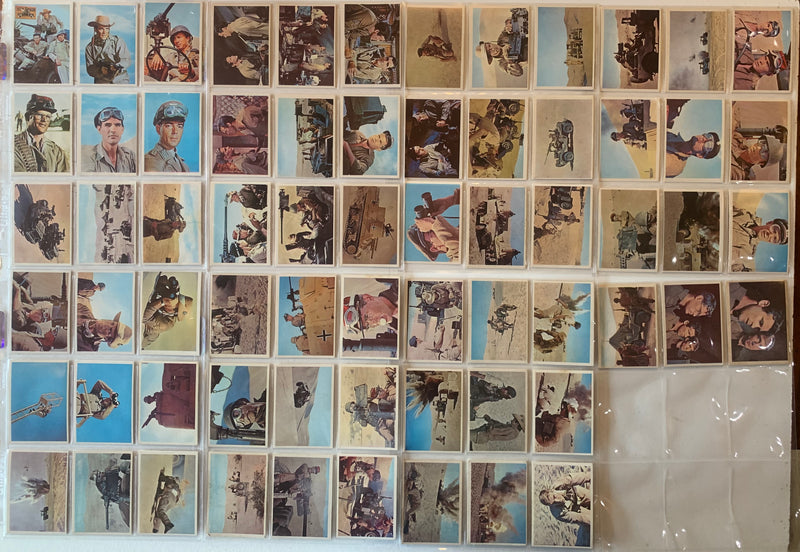 1966 Topps Rat Patrol Full 66 Card Complete Set #1-66 VG/Ex Printed in Canada - TvMovieCards.com