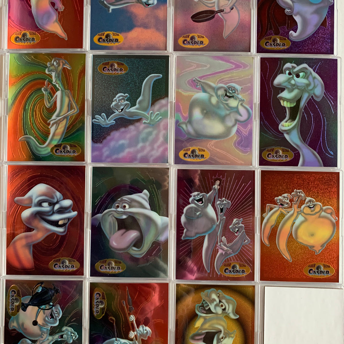 Casper The Movie Chromium Chase Card Set 1 of 15 thru 15 of 15