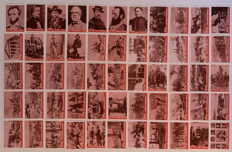 Civil War Reprint Picture Complete Card Set – 55 Cards (1990s Photographic Editi - TvMovieCards.com