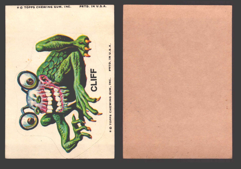1973-74 Ugly Stickers Tan Back Trading Card You Pick Singles #1-110 Topps Cliff - TvMovieCards.com
