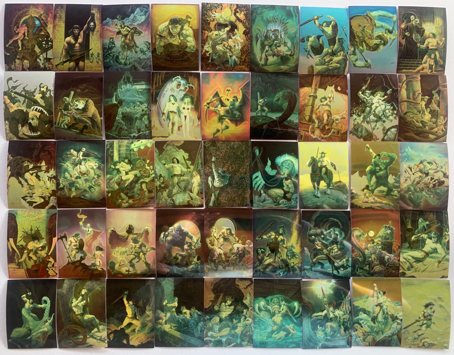 1993 Conan All Chromium Series 1 Base Trading Card Set 90 Card Comic Images