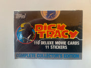 Dick Tracy Movie Deluxe Factory Card Set - Topps 1990 - 110 Cards with 11 Sticke - TvMovieCards.com