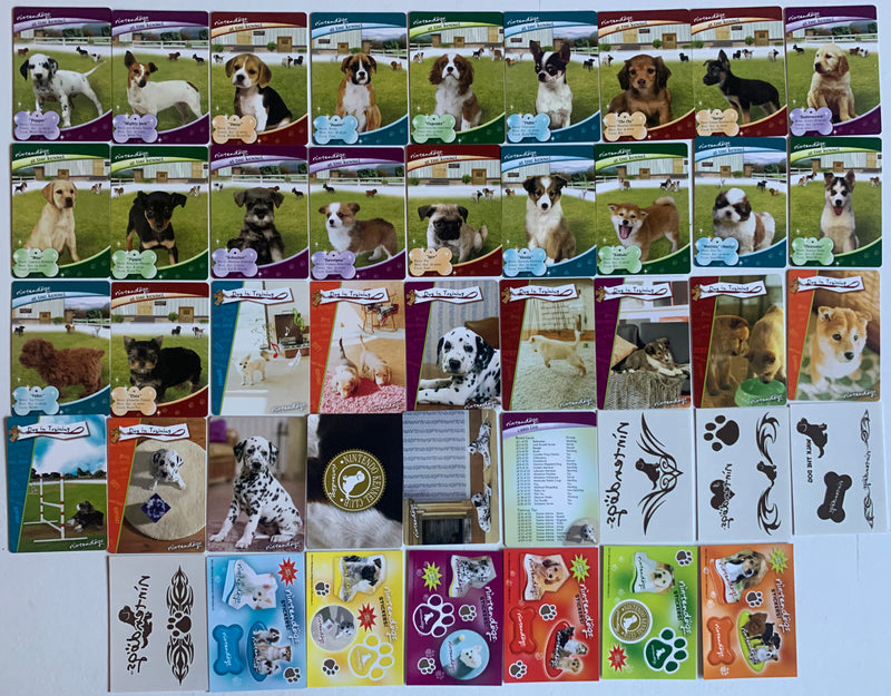 Dog Card Set 2006 Enterplay Nintendo Nintendogs 43 Trading Cards, Stickers & Tat - TvMovieCards.com