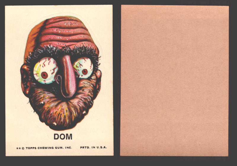 1973-74 Ugly Stickers Tan Back Trading Card You Pick Singles #1-110 Topps Dom - TvMovieCards.com