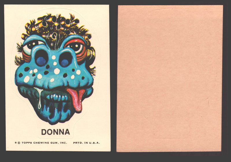 1973-74 Ugly Stickers Tan Back Trading Card You Pick Singles #1-110 Topps Donna - TvMovieCards.com