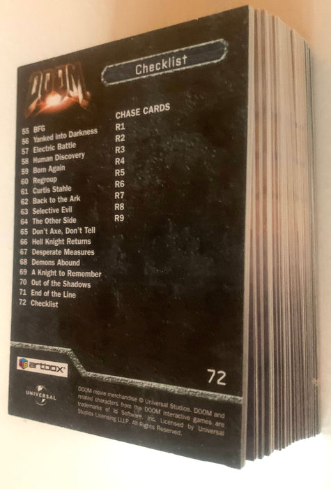 2005 Doom Movie Base Card Set 72 Card Dwayne "The Rock" Johnson Artbox - TvMovieCards.com