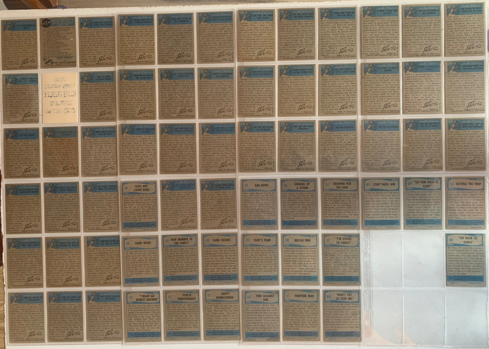 Vintage Elvis Presley Trading Card Set: 1956 Topps Bubbles Inc. (66 Cards)
