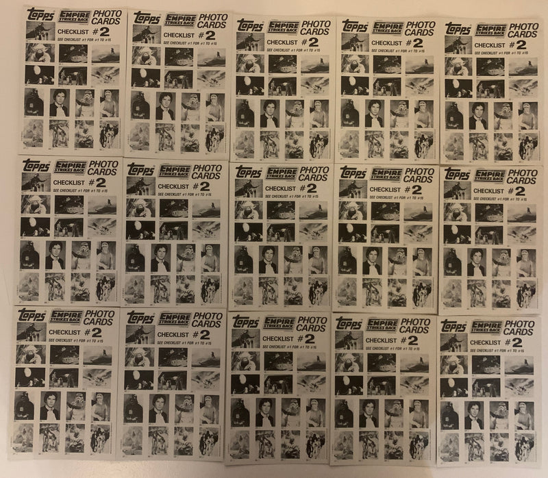 Star Wars Empire Strikes Back Giant Photo Card Set 30 Cards Topps 1980 - TvMovieCards.com