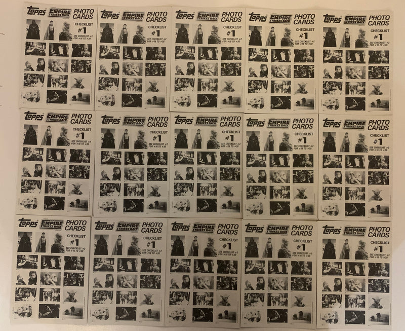 Star Wars Empire Strikes Back Giant Photo Card Set 30 Cards Topps 1980 - TvMovieCards.com
