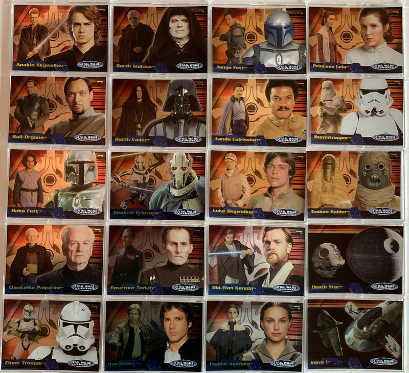 2006 Star Wars Evolution Update Evolution "A" Chase Card Set 20 Cards Topps   - TvMovieCards.com