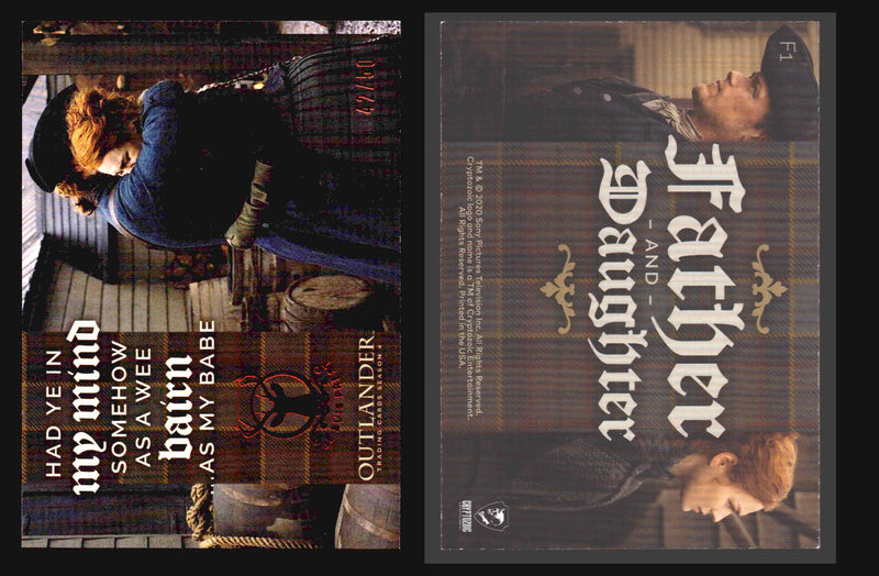 2020 Outlander Season 4 Red Foil Parallel Base Card You Pick Singles XX/50