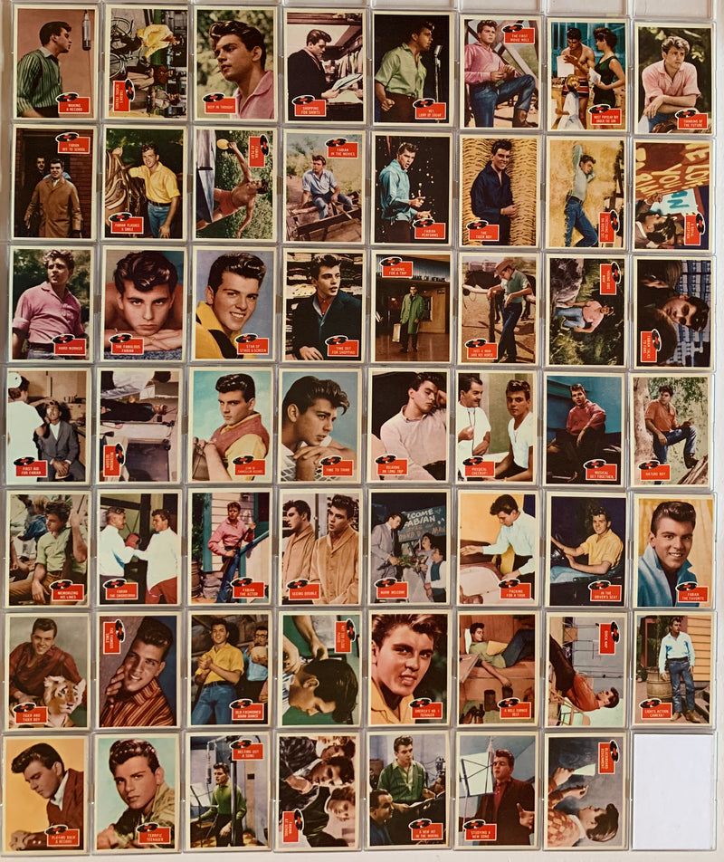 Fabian Trading Card Set Complete 55 Cards Vintage Rock and roll Movie star1959 T - TvMovieCards.com