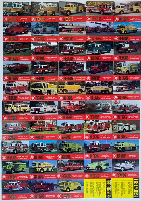 1994 Fire Engines Series 3 Trading Base Card Set 100 Cards Bon Air   - TvMovieCards.com