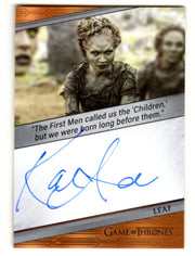 Game of Thrones The Great Houses Kae Alexander as Leaf autograph card Quotable - TvMovieCards.com