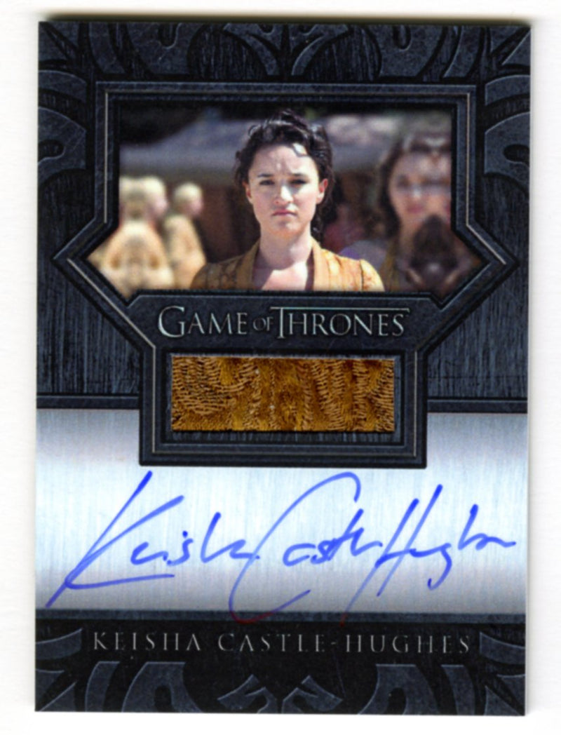 Game of Thrones The Great Houses Keisha Castle-Hughes as Obara Sand Auto Relic c - TvMovieCards.com