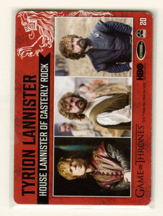 Game of Thrones The Great Houses Printing Plate Card  #20  Tyrion Lannister  1/1 Cyan/Red