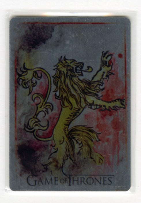 Game of Thrones The Great Houses Artifex Metal Card AF60 limited 06/25 House Lannister