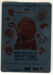 Game of Thrones The Great Houses House Art Case Card CT3 House Targaryen Topper - TvMovieCards.com