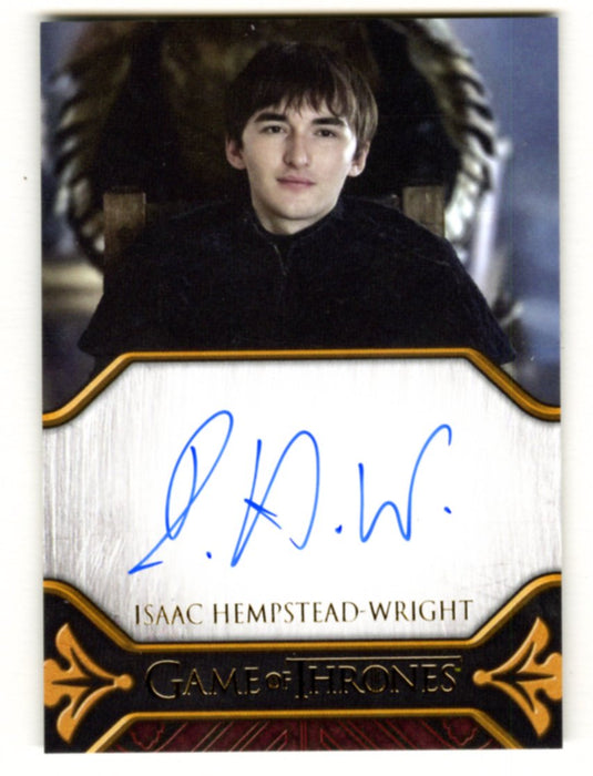 Game of Thrones The Great Houses Isaac Hempstead-Wright as Bran Stark autograph card