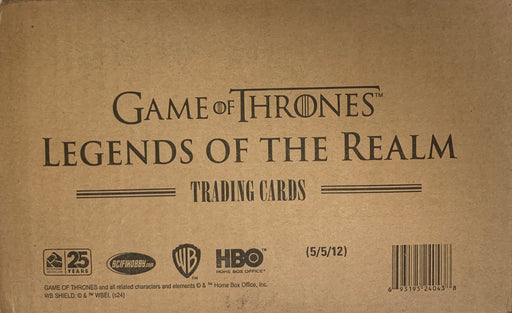 2024 Game Thrones Legends of The Realm 12 box card case 5 auto per box - TvMovieCards.com