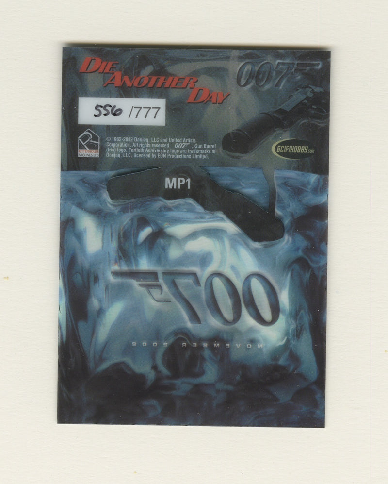 James Bond Die Another Day Case Topper Clear Chase Card MP1 #556/777 - TvMovieCards.com