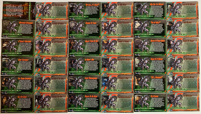 Godzilla The Movie Supervue Widevision Base Card Set 72 Cards Inkworks 1998   - TvMovieCards.com