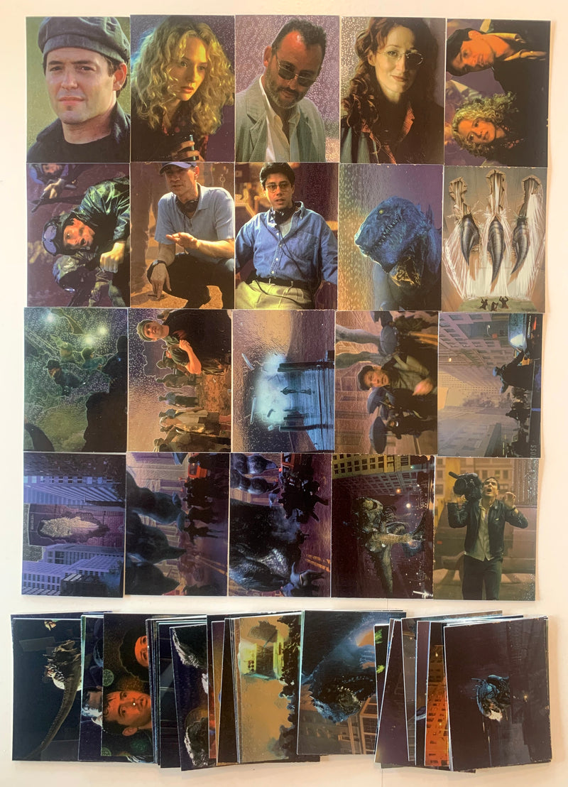 1998 JPP Amada Godzilla Movie Premium Base Card Set 60 Metal-Tex Foil Cards NM - TvMovieCards.com