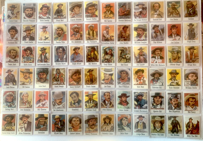 1966 Leaf Good Guys and Bad Guys Complete 72-Card Set Wild West Cards EX/NM - TvMovieCards.com