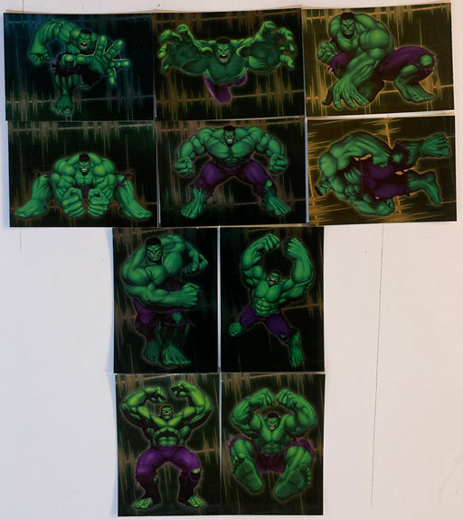 The Incredible Hulk Gamma Ray Foil Chase Card Set 10 Cards 2003 Topps   - TvMovieCards.com