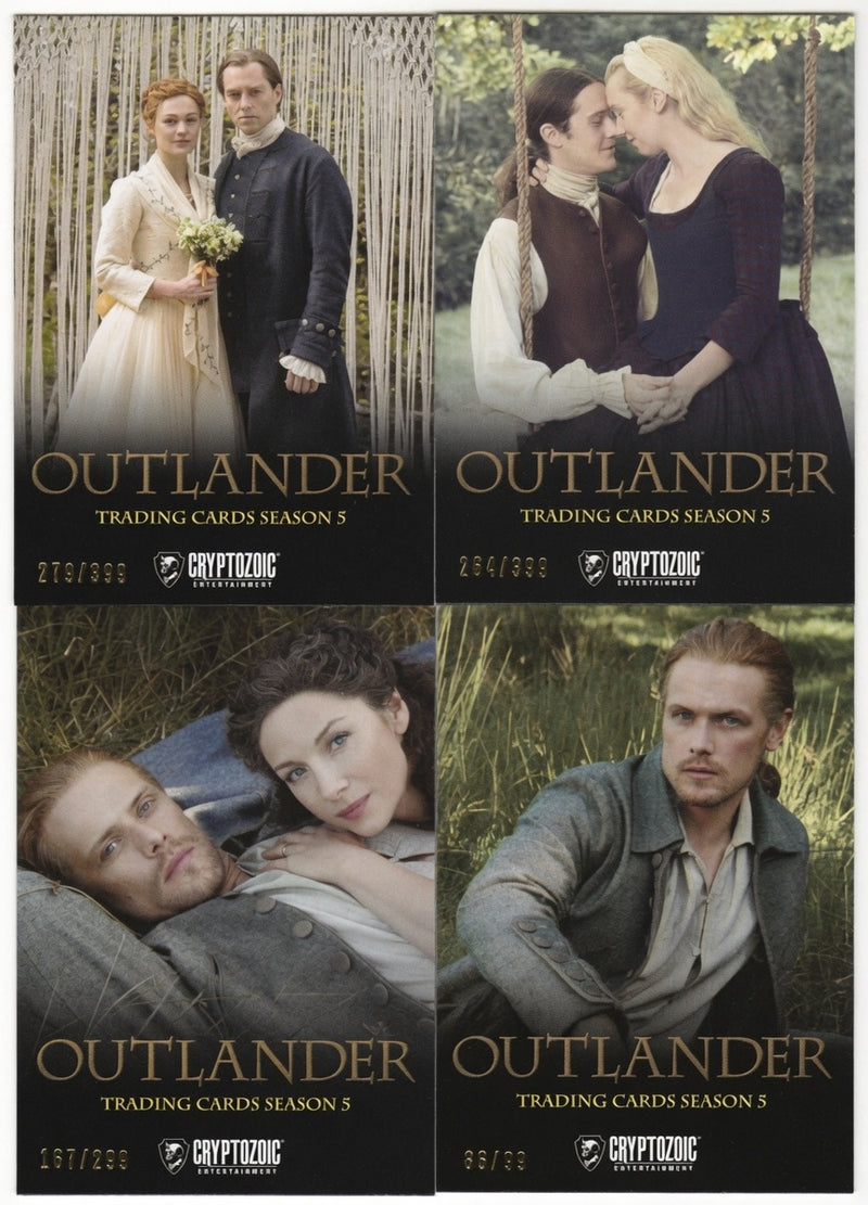 CZX Outlander Season 5 Promo Trading Card P7 P8 P9 P10 Set Cryptozoic