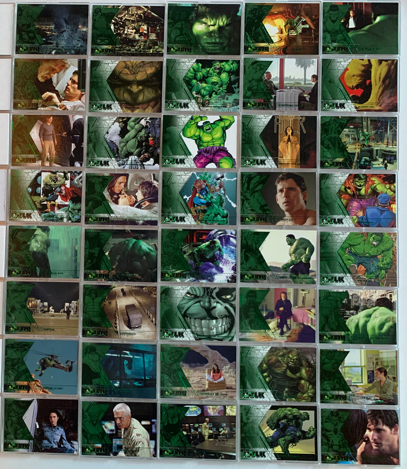 Incredible Hulk Film and Comic Base Card Set 81 Cards 2003 Upper Deck   - TvMovieCards.com
