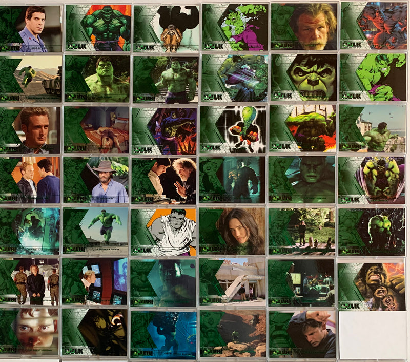 Incredible Hulk Film and Comic Base Card Set 81 Cards 2003 Upper Deck   - TvMovieCards.com