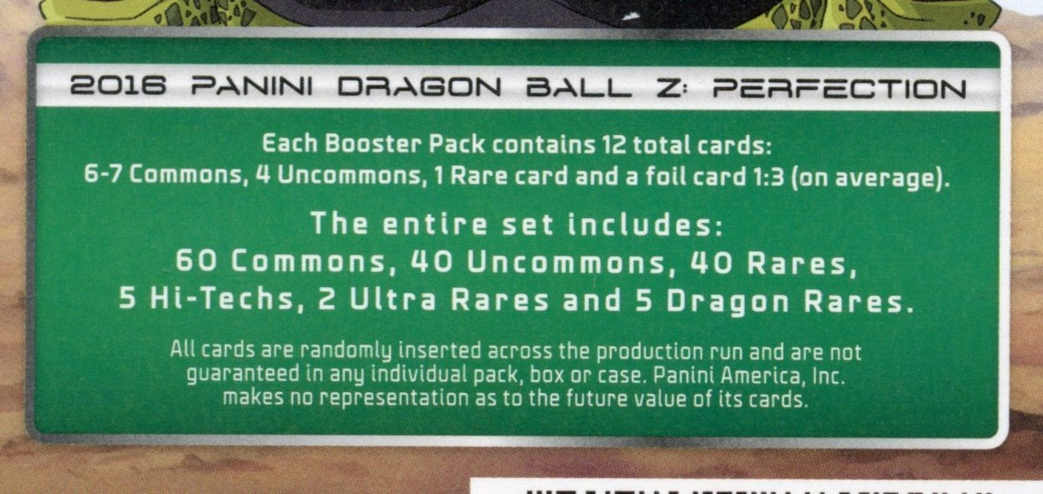 Dragon Ball Z Perfection TCG Game Booster Card Box 20ct   - TvMovieCards.com