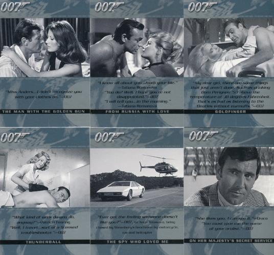 James Bond The Quotable James Bond Base Trading Card Set 100 Cards   - TvMovieCards.com
