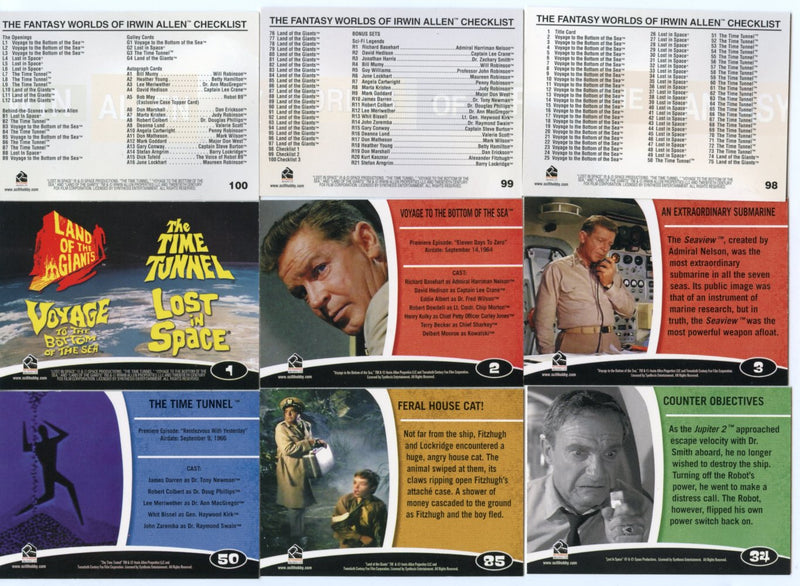 Fantasy Worlds of Irwin Allen Base Card Set 100 Cards   - TvMovieCards.com
