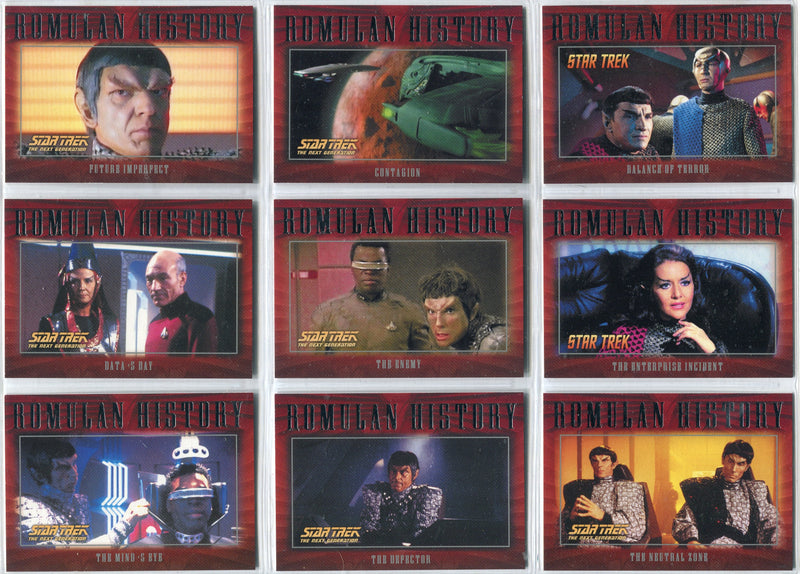 Star Trek Nemesis Movie 2002 Romulan History Insert Chase Card Set R1 - R27 - TvMovieCards.com