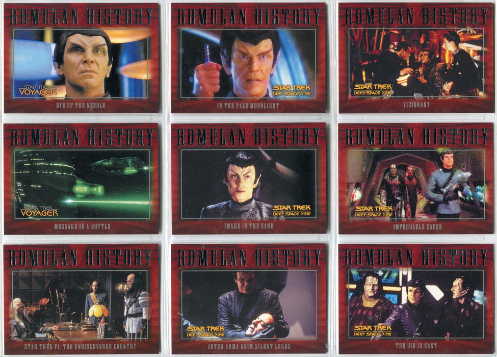 Star Trek Nemesis Movie 2002 Romulan History Insert Chase Card Set R1-R27   - TvMovieCards.com