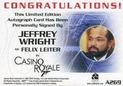 James Bond Archives Spectre Jeffrey Wright Autograph Card A269   - TvMovieCards.com