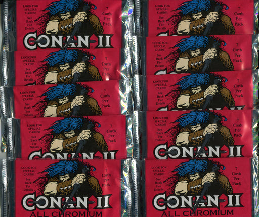 Conan II All Chromium Card Pack Lot 10 Sealed Packs Comic Images 1994   - TvMovieCards.com