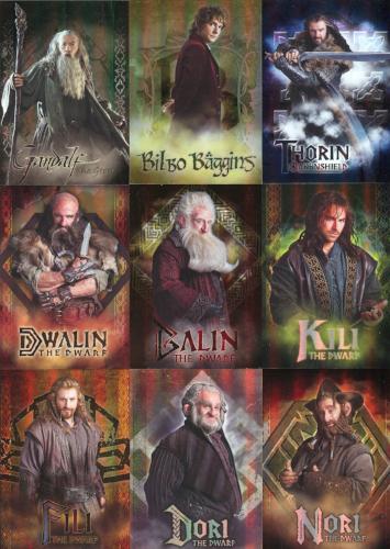 Hobbit An Unexpected Journey Character Biography Foil Chase Card Set CB-01 - CB19 19 Cards   - TvMovieCards.com