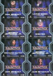 Battlestar Galactica Colonial Warriors Costume Card Set CC2 thru CC12 - TvMovieCards.com