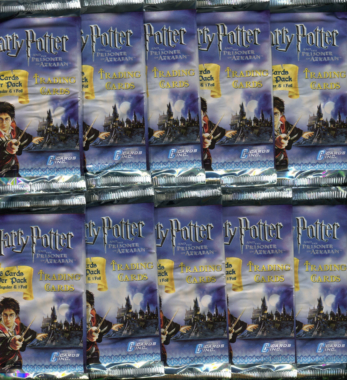 Harry Potter and the Prisoner of Azkaban Card Pack Lot 10 Sealed Packs