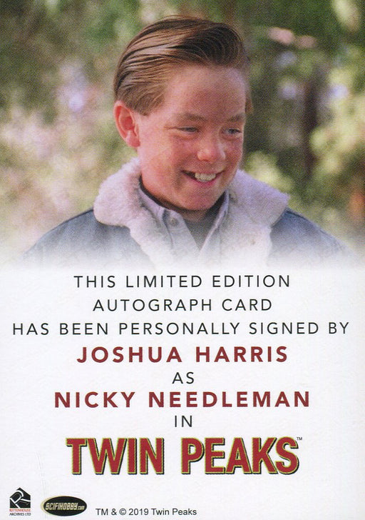 Twin Peaks Joshua Harris as Nicky Needleman Autograph Card Rittenhouse 2018   - TvMovieCards.com