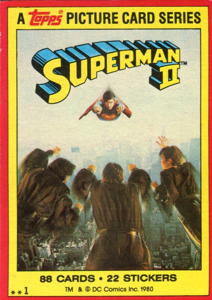 Superman II 1981 Vintage Trading Card Set 88 Cards Topps No Stickers   - TvMovieCards.com