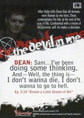 Supernatural Connections The Devil in Me Case Loader Chase Card CL.1   - TvMovieCards.com