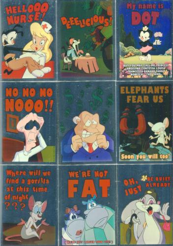 Animaniacs Cartoon Foil Stickers Chase Card Set 12 Sticker Cards Topps 1995   - TvMovieCards.com