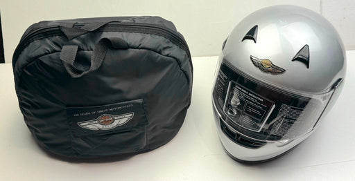 Harley Davidson 100th Anniversary FF Full Face Helmet Black/Silver 2 Tone Large   - TvMovieCards.com