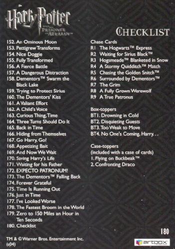 Harry Potter Prisoner of Azkaban Update Silver Foil Base Card Set 90 Cards   - TvMovieCards.com